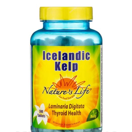 Nature's Life Icelandic Kelp - 500 Tablets