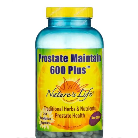 Nature's Life Prostate Maintain 600 Plus - 250 Vegetarian Capsules