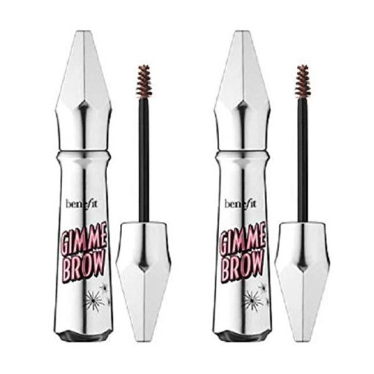 Benefit Gimme Brow + Volumizing Eyebrow Fiber Gel Bundle (Neutral Light Brown, 0.1oz, 2-Pack) (2 Items)