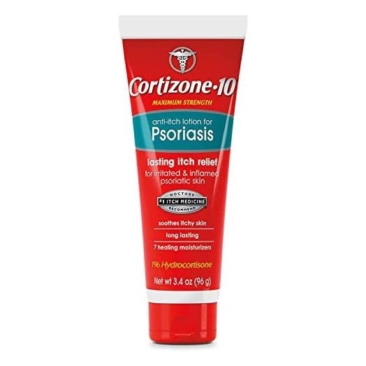 Cortizone 10 Anti-Itch Lotion for Psoriasis 3.4 oz., Maximum Strength 1% Hydrocortisone