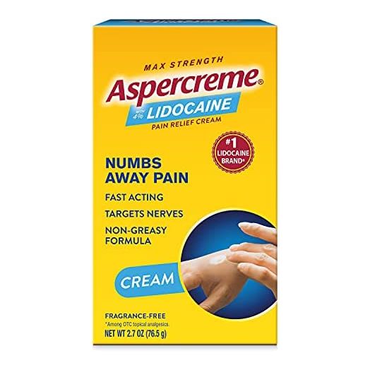 Aspercreme with Lidocaine Maximum Strength Pain Relief Cream, 2.7 oz.