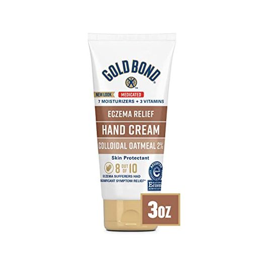 Gold Bond Hand Cream for Eczema Relief 3 oz., Skin Protectant Cream With 2% Colloidal Oatmeal