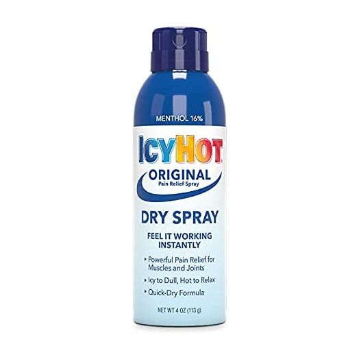 Icy Hot Pain Relief Dry Spray, Maximum Strength with Menthol, 4 Ounces