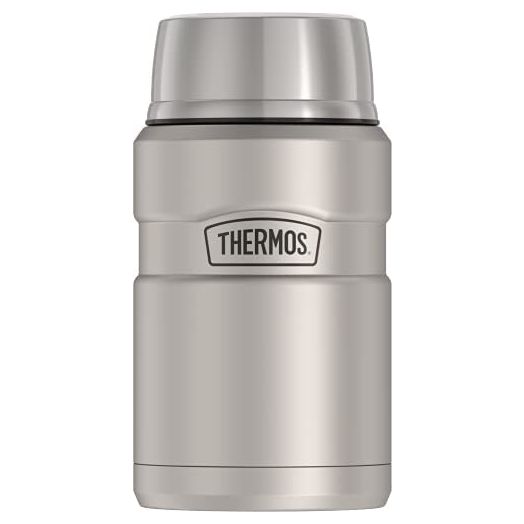 THERMOS Stainless King Vacuum-Insulated Food Jar, 24 Ounce, Matte Steel