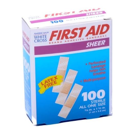 Bandage Junior Size Plastic 3/8 X 1 1/2 100/box