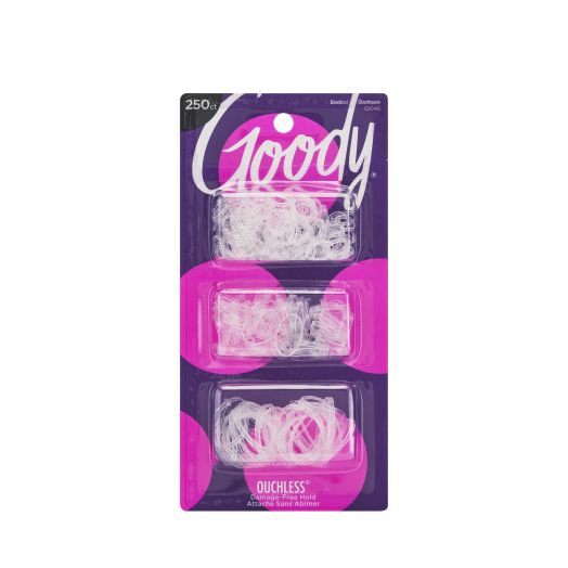 Goody® Clear Polybands, 250 CT