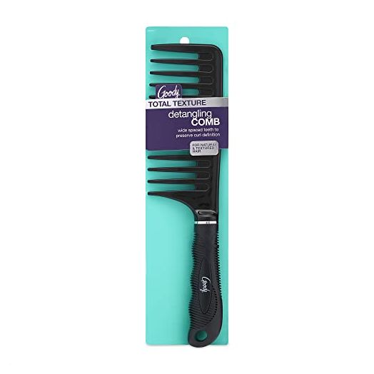 GOODY Total Texture Detangling Handle Comb, Wide Spaced Teeth