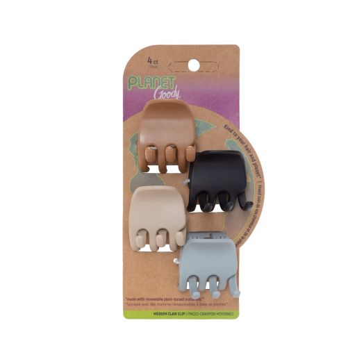 Planet Goody® Neutral Heritage Claw Clips, 4 CT