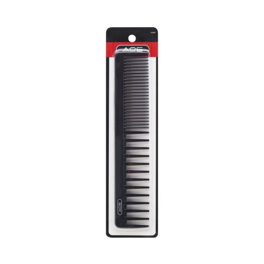 Ace® Bi-function Comb with Coarse Teeth and Regular Teeth in Black