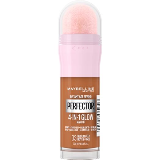 Maybelline Instant Age Rewind Instant Perfector 4-In-1 Glow Makeup, Medium/Deep, 0.68 fl oz