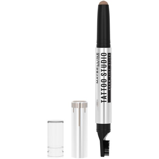 Maybelline TattooStudio Brow Lift Stick, Fade-Resistant and Smudge-Resistant, Blonde, 0.038 oz