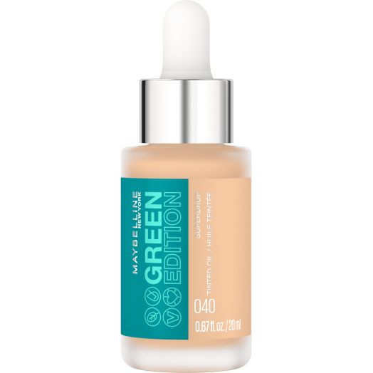 Maybelline Green Edition Superdrop Tinted Oil Makeup, Adjustable Coverage, 40, 0.67 fl oz