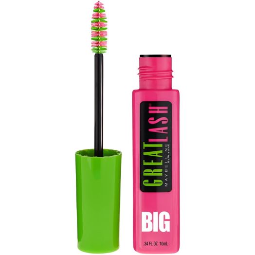 Maybelline Great Lash BIG Washable Mascara, Brownish Black, 0.34 fl oz