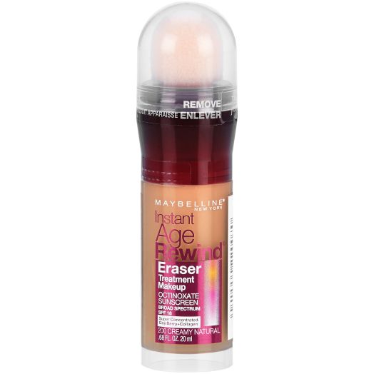 Maybelline Instant Age Rewind Eraser Treatment Makeup with SPF 18, Creamy Natural, 0.68 fl oz