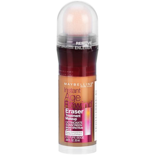 Maybelline Instant Age Rewind Eraser Treatment Makeup with SPF 18, Pure Beige, 0.68 fl oz