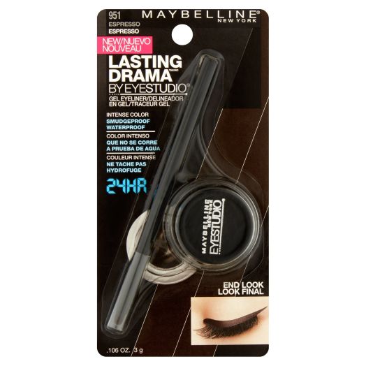 Maybelline Eyestudio Lasting Drama Gel Liner, Espresso, 0.106 oz