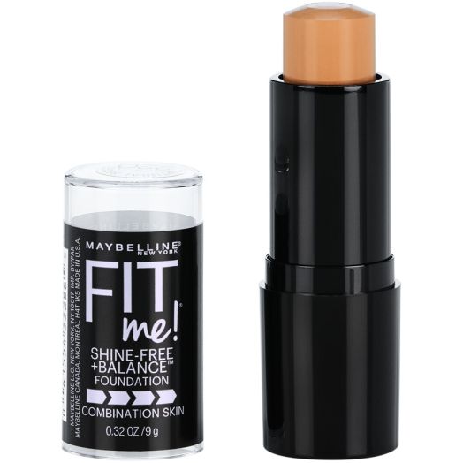 Maybelline Fit Me Shine-Free + Balance Stick Foundation, Natural Beige, 0.32 oz