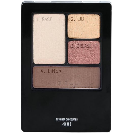 Maybelline Expert Wear Eyeshadow Quads, Designer Chocolates, 0.17 oz