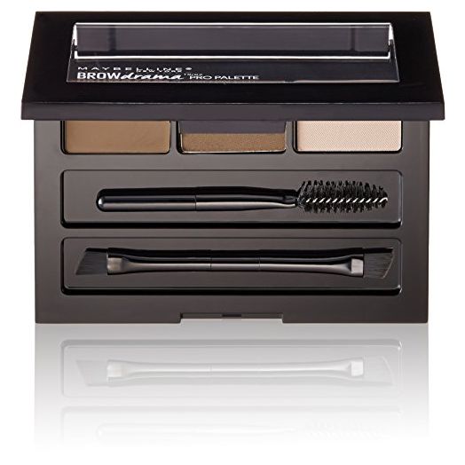 Maybelline New York Brow Drama Pro Eyebrow Palette, Soft Brown, 0.1 oz.