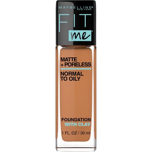 Maybelline Fit Me Matte + Poreless Liquid Foundation Makeup, Warm Sun, 1 fl oz