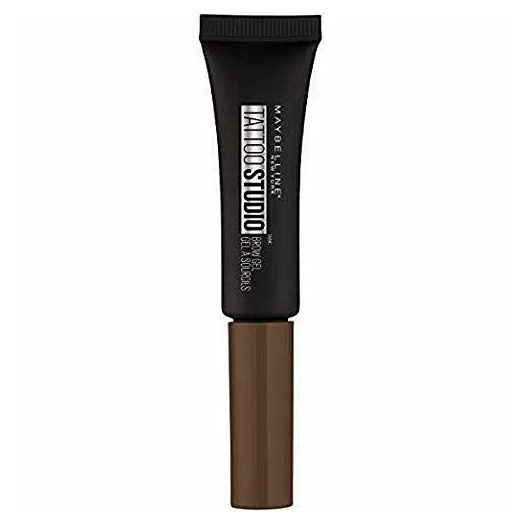 Maybelline TattooStudio Longwear Waterproof Eyebrow Gel Makeup for Fully Defined Brows, Spoolie Applicator Included, Lasts Up To 2 Days, Chocolate Brown, 0.23 Fl Oz (Pack of 1)