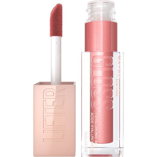 Maybelline Lifter Gloss Lip Gloss Makeup With Hyaluronic Acid, Moon, 0.18 fl. oz.