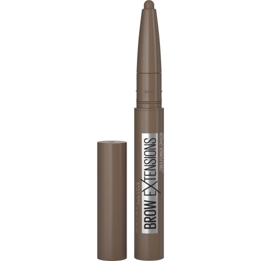 Maybelline Brow Extensions Fiber Pomade Crayon Eyebrow Makeup, Medium Brown, 0.014 oz.