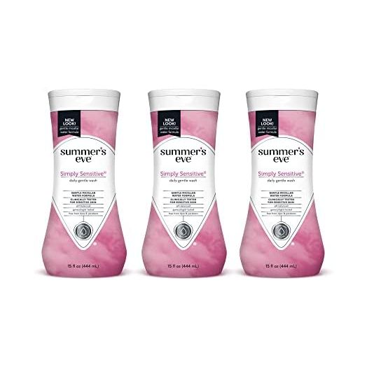Summer's Eve Cleansing Wash, Simply Sensitive, 15 Oz, Pack of 3