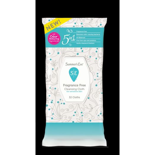 Summer's Eve Cleansing Cloths, Fragrance Free, 32 Ct