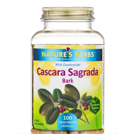Nature's Herbs Cascara Sagrada - 100 Vegetarian Capsules