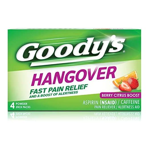 Goody's Hangover Powders Fast Pain Relief, Powders, Berry, 4 Count