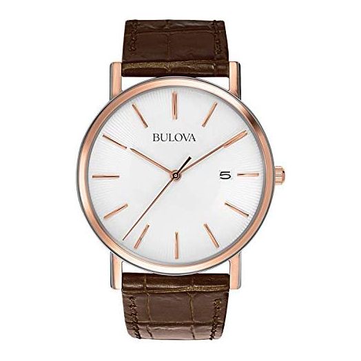 Bulova Men's Classic Leather Strap Watch