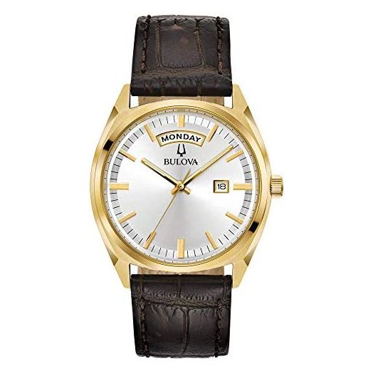 Bulova Men's Classic Stainless Steel Watch with Day Date