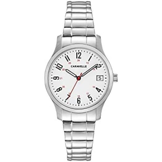 Caravelle Traditional Quartz Ladies Expansion Band Watch