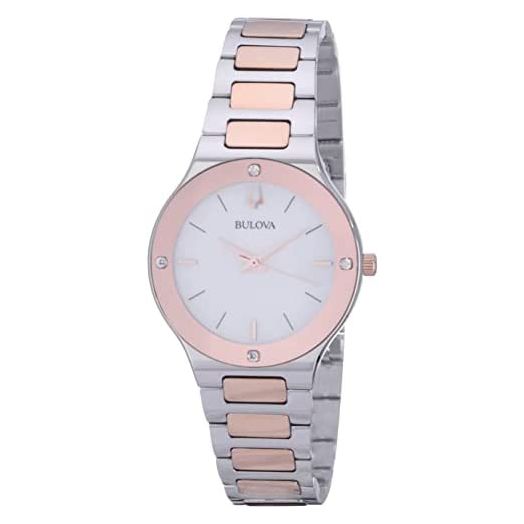Bulova 98R274 Futuro Women's Watch Silver/Rose Gold 32mm Stainless Steel