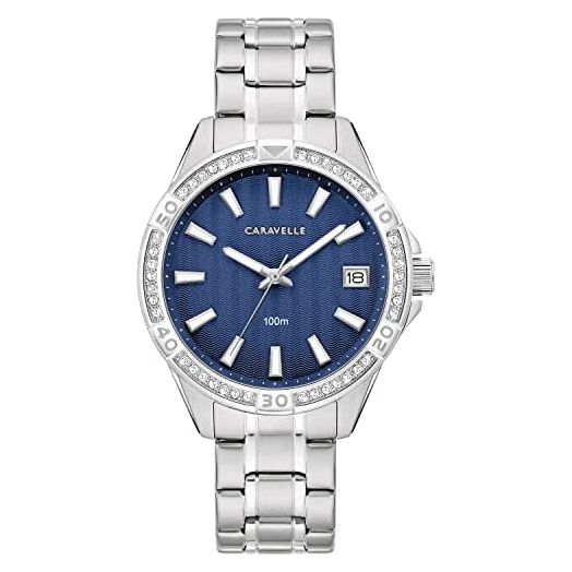 Caravelle Ladies Sport Aqualuxx Crystal Watch