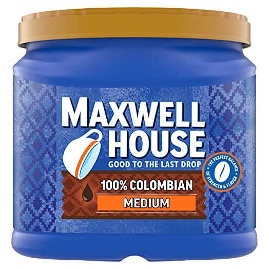 Maxwell House 100% Colombian Medium Roast Ground Coffee (24.5 oz Canister)