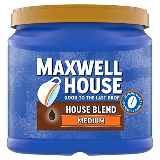 Maxwell House House Blend Medium Roast Ground Coffee (24.5 oz Canister)