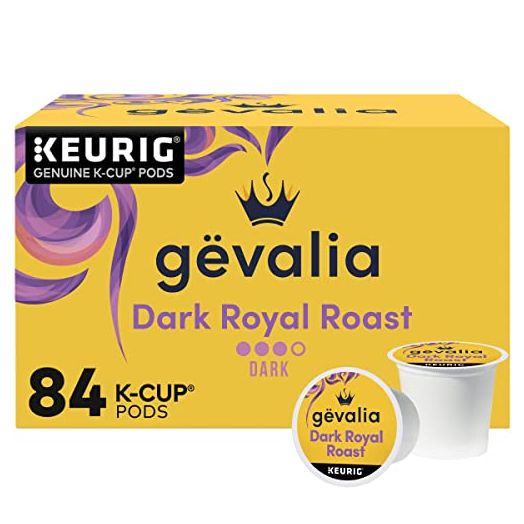 Gevalia Dark Royal Roast K-Cup Coffee Pods (84 ct Box)