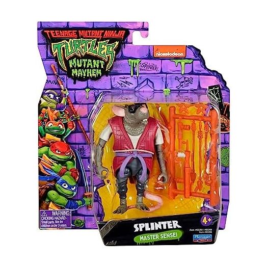 Teenage Mutant Ninja Turtles: Mutant Mayhem 4” Splinter Basic Action Figure by Playmates Toys