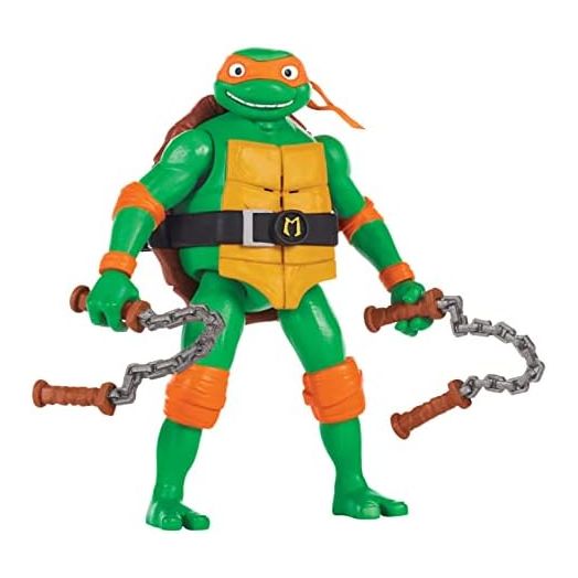 Teenage Mutant Ninja Turtles: Mutant Mayhem 5.5” Michelangelo Deluxe Ninja Shouts Figure by Playmates Toys