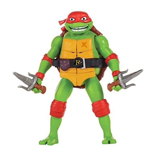 Teenage Mutant Ninja Turtles: Mutant Mayhem 5.5” Raphael Deluxe Ninja Shouts Figure by Playmates Toys