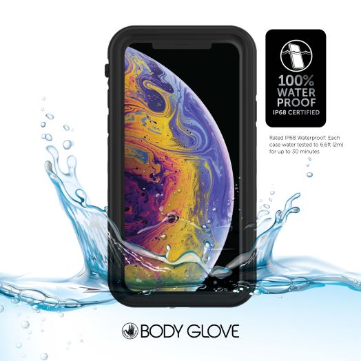 Body Glove Black Tidal Waterproof Phone Case for iPhone Xs Max