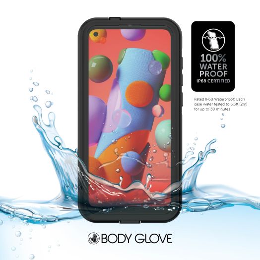 Body Glove Black Tidal Waterproof Phone Case for Samsung Galaxy A11