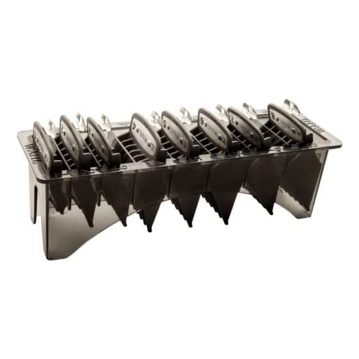 Wahl Professional Black Cutting Guides from 1/8" to 1" (8 Pack)