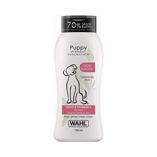 Wahl Gentle Puppy Shampoo for Pets – Cornflower & Aloe for Grooming Dirty Dogs - 24 Oz - Model 820002A