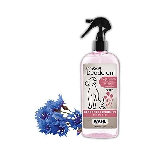 Wahl Cornflower Aloe Pet Deodorant for All Dogs – Clean Fresh Smell Refreshes & Deodorizes – 8 oz - Model 820009A