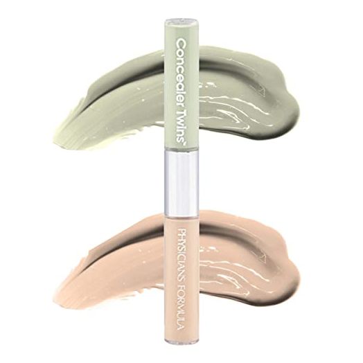 Physicians Formula Cream Concealer Twins, Green/Light, Neutralizing, Dark Circles, Scars, Blemishes, Eyes