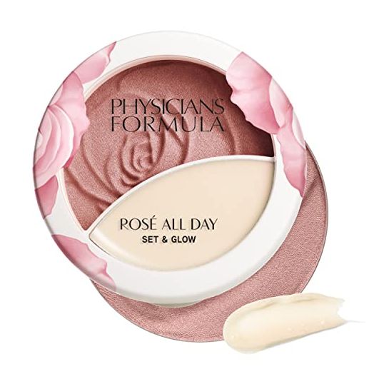 Physicians Formula Rosé All Day Set & Glow Highlighter Face Makeup Powder Brightening Rose