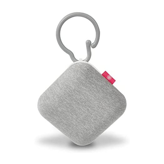 Project Nursery Portable Sound Soother for Baby, White Noise Sound Machine and Sleep Soother with 8 Calming Sounds and 2 Lullabies, Sleep Timer, Volume Control and Flexible Clip, Gray